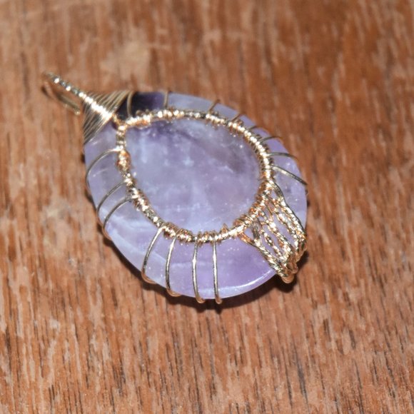 Oval rose quartz pendant | Jewelry - Picture 2 of 3